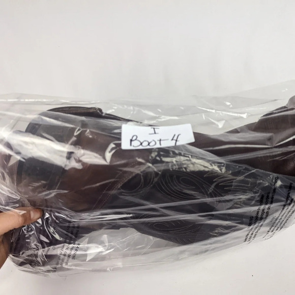 Laredo Vintage Mens 10 D Leather Western Cowboy Boots  Pointed Toe Embroidered - Picture 16 of 16